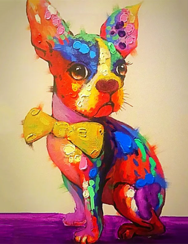 Abstract Puppy