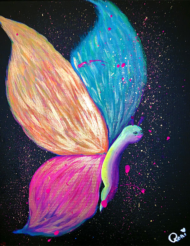 Charming Butterfly - Glow in the Dark Diamond Painting